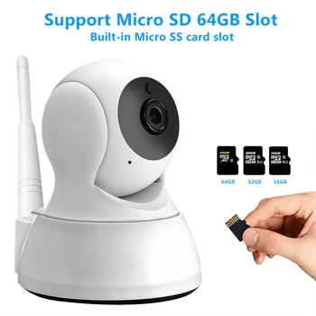 Dvosmerni Audio, HD 720P 1MP Night Vision IP Kamera Brezžična Mini Kamera Home Security CCTV WiFi Kamera Baby Monitor