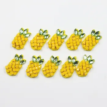 10pcs 20pcs Lep ananas Ustvarjalne Dekorativni Oblačila 3D Nail noge Nosorogovo Lise na Plašč Obleko Hlače Dodatki
