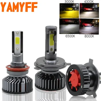 YAMYFF H4 LED H7 LED H11 Canbus Smerniki Žarnice za Avto Luči 4300K 8000K 6500K 3000K H3 H1 HB3 9005 9006 880 H27 12V Auto Meglo Lučka