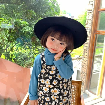 Otroci, Oblačila, Dekleta Obleke Japonski Srčkan Pastorala Jeseni Baby Girl Oblačenja Zanko Cvetlični Brezrokavnik Obleka