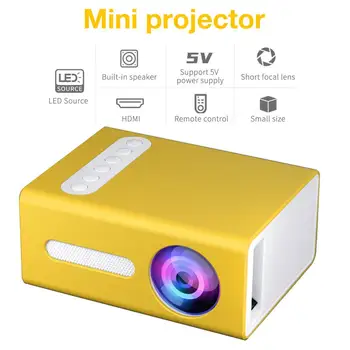 T300 Projektor LED Mini Projektor HDMI USB 3.5 mm Audio 320 x 240 slikovnih Pik, Doma Media Player Kino Projektor Podpira 1080P Full HD