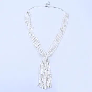Romantični lupini osnovo ogrlica lepo nakit za ženske multitiered ogrlico, obesek tassel ogrlico nakit femme izjavo ogrlica