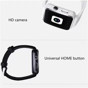 X6 Pametno Gledati z Dotikom Zaslona Kamere Podporo KARTICE TF Kartice Bluetooth Smartwatch DQ-Spusti