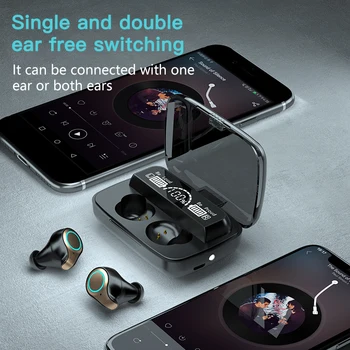 M18 Bluetooth Slušalke Brezžične TWS Prstnih Dotik Slušalke Polnjenje Nepremočljiva HIFI Stereo Čepkov Za Športne Slušalke