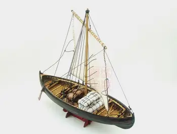 Dowin obsega 1/72 Viking Knarr skupščine model kompleti lesena jadrnica ladje model gradnjo kompleti izobraževalne igrače DIY darilo childre