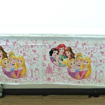 Disney Šest Princesa Teme za Enkratno uporabo Prtom Dekle Rojstni dan Temo Stranki Poroka Dekoracija Risanka Pribor Tablecover 1pcs