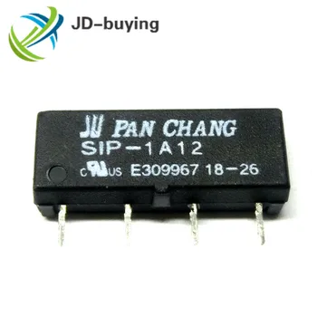 50Pcs/veliko Novo Izvirno PAN CHANG Reed Rele SIP-1A12 DC12V miniaturni 4 pin enotni v-skladu normalno odprt