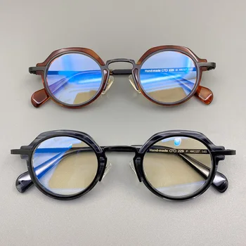 Vintage Krog Očal Okvir Moških Kvadratnih Eye Glasses Ženske Optični Kratkovidnost Recept Očala Okvirji Jasno Očala Oculos