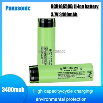 Panasonic Novih 18650 baterijo 3400mAh 3,7 V litijeva baterija za NCR18650B 3400mah Primerna za svetilko, baterije