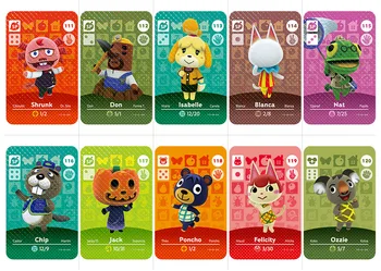 100 kozarcev Živali, ki Prečkajo Kartico Za NS Stikalo 3DS Igre Maršal Sim Nastavite NFC Standard/MiNi Kartice Serije(101 - 200)