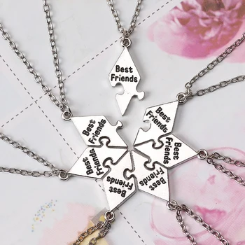 7 delni set najboljši prijatelj sestre, dober prijatelj ogrlica Bff prijateljstvo obesek besedo ženske, nakit, darilo ogrlica 2020
