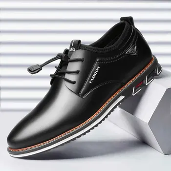 Moški Nov Modni Visoke Kakovosti Oxford Čevlji Poslovnih Pomlad Jesen Dihanje z luknjami za Moške Formalnih poslovnih trend Čevlji