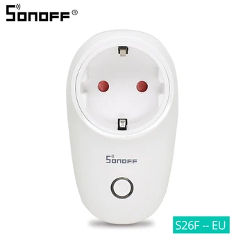 1/2/3/4/5/6 KOS Sonoff S26 WiFi Smart Vtičnico EU Priključite Brezžični Inteligentni Stojalo Smart Home Delo Z Alexa Google Pomočnik