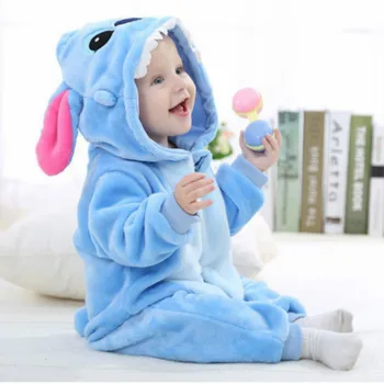 Otroške igralne obleke panda dekleta fantje oblačila novorojenčka jumpsuit pozimi romper zajec živali Pižamo roupas de bebe recem nascido