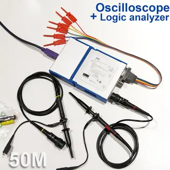 LOTO USB/PC Oscilloscope OSC2002, 1GS/s Vzorčenjem Stopnja, 50MHz pasovno Širino, za avtomobil, konjiček, študent, inženirji