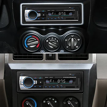 Avto Multimedijski Predvajalnik, Bluetooth Autoradio MP3 Predvajalnik Glasbe Avtomobilski Stereo Radio Vhod Aux Sprejemnik USB 12V V - 1 din