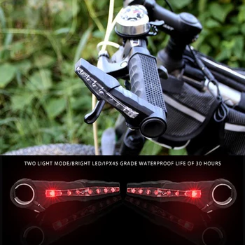 Novo MTB Krmilo Kolesa z LED smerokaze Za Noč Varnost Jahanje Nepremočljiva opozorilna Lučka Kolo BMX Krmilo Konča