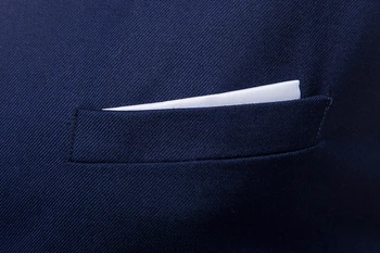 Moške Mornarsko Modro Obleko Obleko Telovnik Waistcoat 2020 Novo Slim Fit V Vratu Jopičem Telovnik Moški Formalno Business, Smart Casual Gilet Homme 6XL