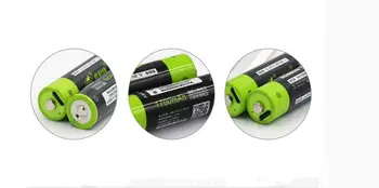 4PCS Novo ZNTER 1,5 V 1700mAh AA Baterija za ponovno Polnjenje USB Polnilna Litij-Polimer Baterija z Mikro USB Kabel, Hitro Polnjenje