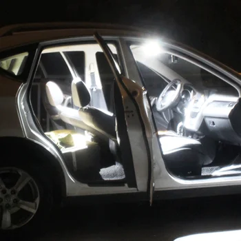 17pcs Bela Napak Avtomobilske LED Žarnice Branje Dome Zemljevid, Prtljažnik, Vrata, Luč Notranjost Komplet Za 2009-2016 Renault Scenic III 3 MK3