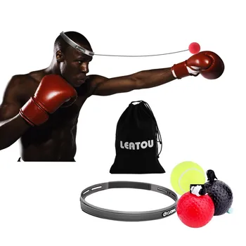 Boks Žogo za Niz, naglavni Trakovi MMA Reflex Izboljšati Hitrost Reakcije Športni Boj Usposabljanje Mišice, Fitnes Vadbo Oprema