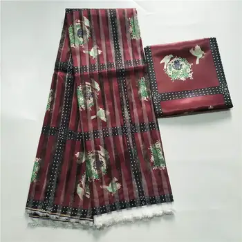 Organz svile vosek tkanine afriške tkanine za obleko afriške svile ankara Tkanine, visoko kakovost 2019 najnovejše saten vosek 4yards ! L70198
