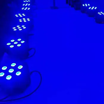 LED 7x18W RGBWA+UV Par Luči z DMX512 in/OUT in Moč V & OUT 6in1 stopnji svetlobe učinek za Pranje Učinek DJ disco