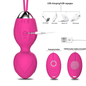 10 Hitrost Vibrator Keglove Kroglice Ben wa žogo G Spot Vibrator z Brezžičnim Daljinskim Vaginalne zaostritev Uresničevanje sex igrače za Ženske