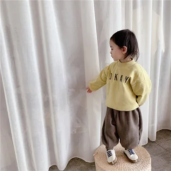 2020 otroške zimske obleke nove otrok korejski runo debele hlače priložnostno dekleta jeseni, pozimi hlače