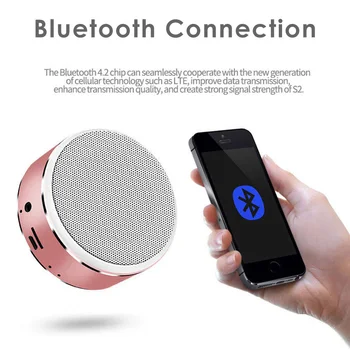 Aimitek Prenosni Bluetooth Zvočnik Mini Brezžična Stereo Subwoofer AUX TF Kartica MP3 Predvajalnik z Mikrofonom Za Pametni telefon Tablični računalnik