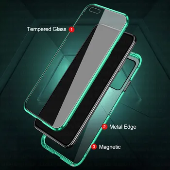 360 Dvojno Stransko Steklo Primeru redmi K30 Primeru Magnetnih Kovin Odbijač Zadnji Pokrov za Xiaomi Redmi K 30 K30 Pro 5g RedmiK30 Coque 6.67
