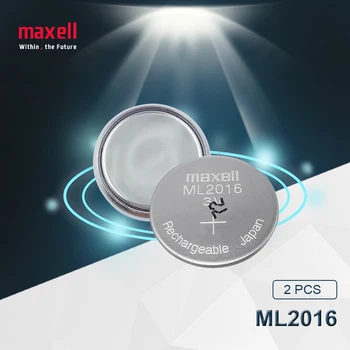 2pc Maxell Original ML2016 ML 2016 3v baterija Li-Ion, Litij-Ionska gumbaste Gumb CMOS RTC Baterije Baterije