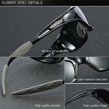 DUBERY Mens Športne Polarizirana sončna Očala za Ribolov Vožnjo sončna Očala Ovalne Očala Očala Moški Odtenki Zelene Ogledalo UV Zaščita