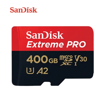 SanDisk Extreme PRO 170MB Pomnilniška Kartica 64GB 128GB 256GB 400GB MicroSD A2 C10 U3 V30 microSDXC UHS-I TF Kartice Brezplačno Adapter