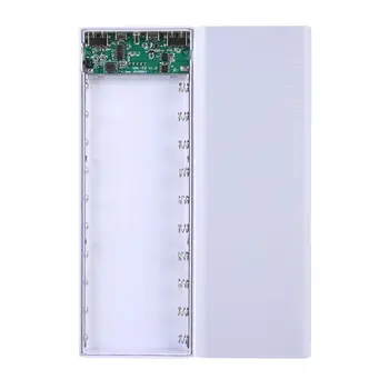 Dvojno USB LCD Moči Banke Lupini 10x18650 Baterije Primeru Prenosni Zunanje Polje brez Baterije Powerbank Zaščitnik