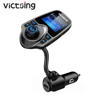 VicTsing kartice Bluetooth, FM Oddajnik Prostoročno Wireless V Avtu Zvočna kartica z USB Vrata 1.44 Palčni Zaslon za Avto Aux