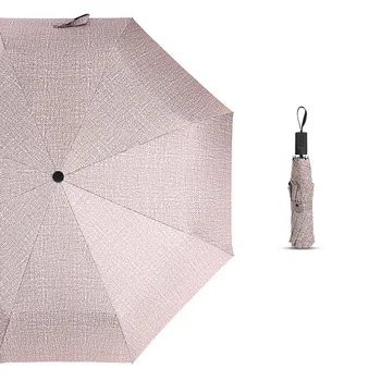 Black gum Dežnik moški ženske poslovanja krovne Popolnoma avtomatski Dežnik za zaščito pred soncem zložljivih dežju dokaz širitev veter dokaz