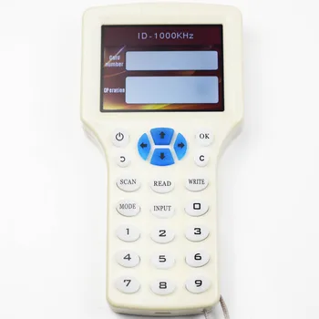 10 angleški Frekvenco (RFID) kopirni stroj Duplicator 125KHz Ključni Fob Bralnik NFC Pisatelj 13.56 MHz Šifrirana Programer USB tekočina iz Kopiraj Kartico Oznako