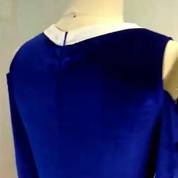 Royal Modra Morska Deklica Letnik Luksuzni Seksi Žensk Stranka Obleko Plus Velikost Dolgo Obleko Bodycon Svate Večer Maxi Obleke