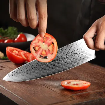 Damask Noži Kuhar Nož Japonski Kuhinjski Nož Damask VG10 67 Plast iz Nerjavečega Jekla, Noži Ultra Sharp G10 Ročaj