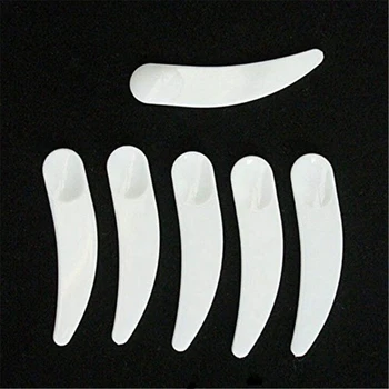 100 kozarcev Mini Kozmetični Lopatico Zajemalka za Enkratno uporabo Belo Plastično Masko Lopatico Žlice