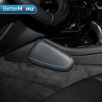 BetterHumz Notranjosti Usnje Noge Blazina za Kolena Stegno Pad Podporo Avto Styling Za BMW E46 E39 E60 E90 E36 F30 F10 X5 Dodatki
