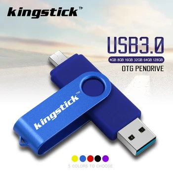 Visoka kakovost OTG USB 3.0 Pen drive 32gb 64gb 128gb USB Flash Disk 8gb 16gb ključ usb ključek pendrive za Android Pametni telefon