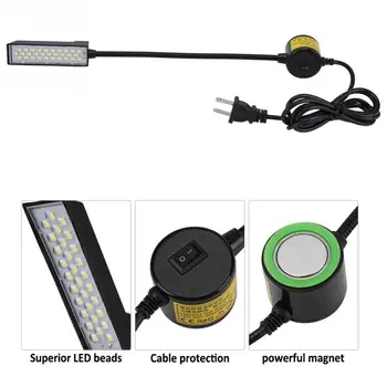 Hign Kakovosti 30 - LED Luči Svetilka Magnetni Osnove Stikalo Montaža za Šivalni Stroj Delovna Svetloba Gooseneck Lučka za Šivalni Pribor
