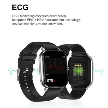 696 DT35 Pametno Gledati 2020 EKG PPG PPG+SSF Merilne Tehnologije Bluetooth Klic Pametno Gledati Moški Ženske Smartwatch GTS