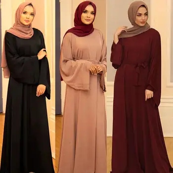 Ramadana Abayas za Ženske turške Obleke Abaya Dubaj Turčija Muslimansko Obleko, Hidžab arabski Caftan Islam Oblačila Haljo Longue Femme