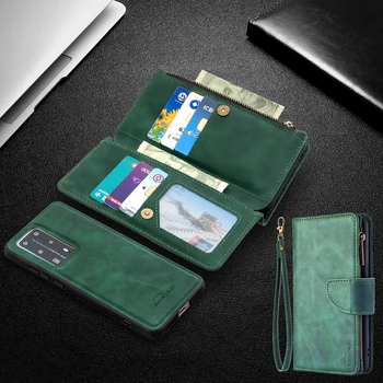Usnjena torbica Za Xiaomi Mi CC9 Note10 9T Redmi člen 8A, 7A 10X K20 Opomba 9 9 8 8T 7 Pro Max Zadrgo Denarnice Knjiga Telefon Vrečke Kritje Etui
