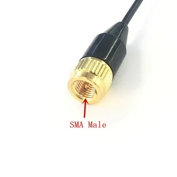 Prilagodljivo tanko mehko dolgo UV Dual Band SMA Moški antena za Yaesu Vertex Linton Wouxun UV8D UV9D UV6D PX2R/A6 itd walkie talkie
