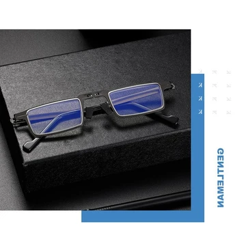 NONOR Zložljiva anti blue-ray Obravnavi Očala Za Ženske Prenosni Ultra-tanek Obravnavi Očala Za Moške Papirja Kozarci, Kovinski Očala