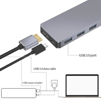 USB 3.0 Hub 7 VRATA Super speed usb 3 hub Razdelilnik usb 3.0 hub za Prenosni RAČUNALNIK pribor multi-port hub